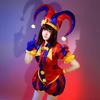 Pomni Cosplay Costumes Clown Uniform Anime The Amazing Digital Circus Role Play Halloween Carnival Party Outfit