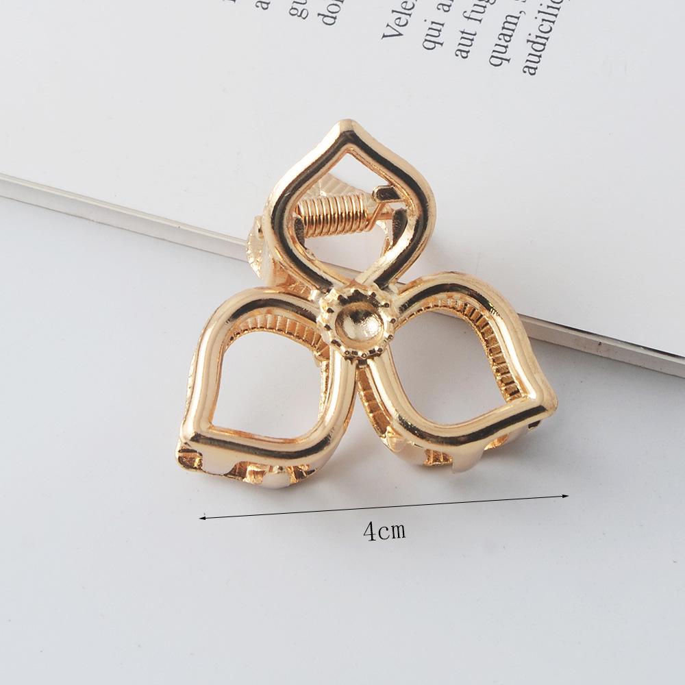INS Minimalist Metal Claw Hairpin: Small & Medium Retro Hair Clip for European & American Styles, Korean Headwear