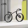 Geschenk für Radfahrer 3D-gedrucktes Fahrradornament, Abstrakte Fahrradskulptur für den Schreibtisch, Kreative Skulptur-Figur, Modern-minimalistische Fahrrad-Dekoration