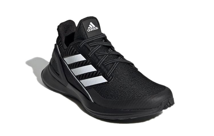 adidas Rapidarun Knit El C Comfortable Breathable Low Top Kids' Running Shoes Black Children Aged 3 7 Years Old EE7639
