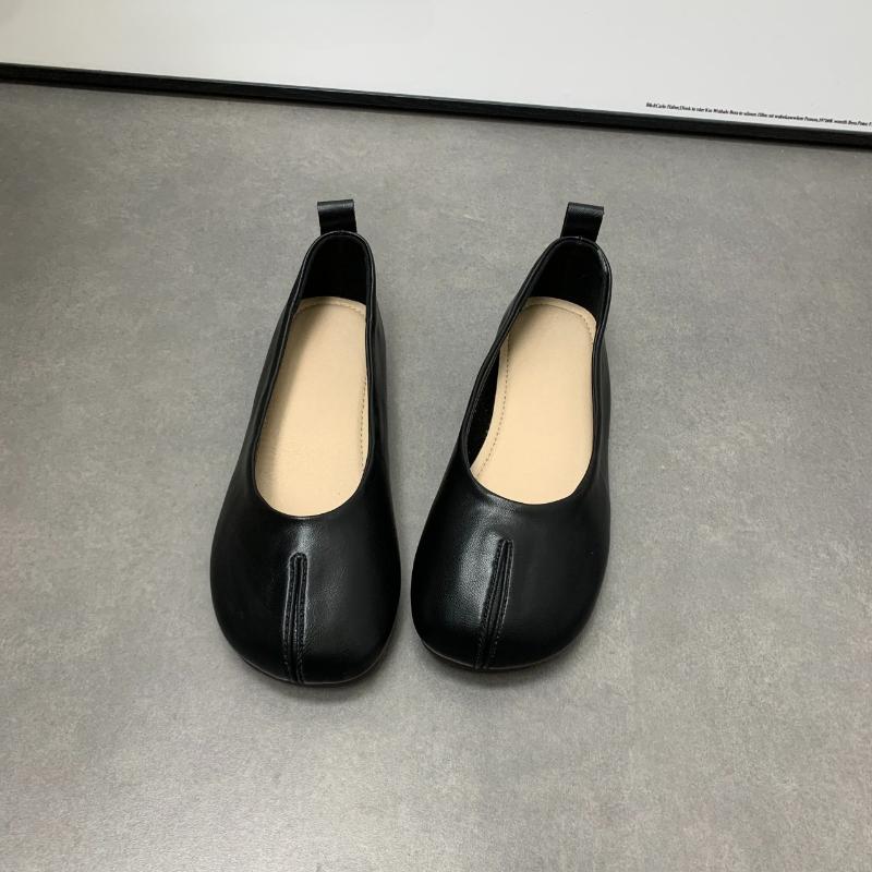 Módní Dámské Slip on Kožené mokasíny Jaro Podzim Módní Baletní Boty Dámské Ležérní Obuv s kulatou špičkou Roztomilé Ploché Nurse Boty Tenisky