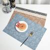 Streng ausgewähltes doppelseitiges Blumenleder-Tischset wasserdicht, ölabweisend und hitzebeständig Hotel Restaurant Haushalt Wärmeisolierungsmatte