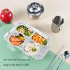 304 Stainless Steel Divided Plate for Children - Ideal for Kids, School Canteens, and Kindergarten Meals
