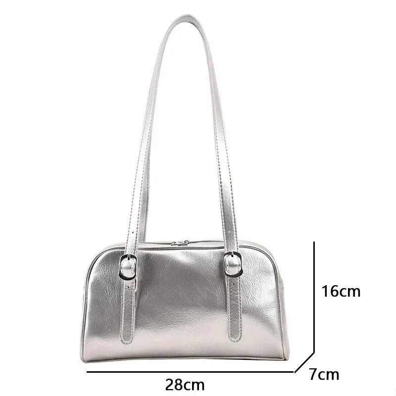 Green Commuter Shoulder Bags for Women  Luxury Designer Handbags Pure Color Causal Bag Big Capacity Pillow Underarm Bag