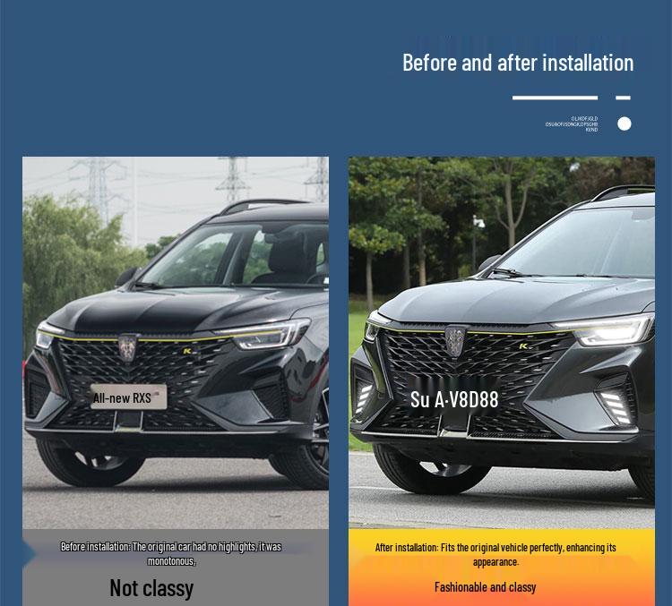 LED Daytime Running and Front Fog Lights with Turn Signals for 2021-2023 Roewe RX5plus Models