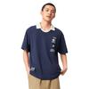Li Ning Sports Lifestyle Series Casual Minimalist Color Block Loose Fit Short Sleeve Polo Shirt Men Polo Shirts Deep-Navy APLV505-2