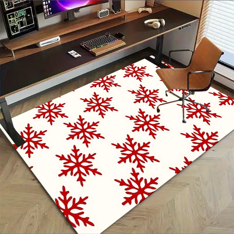 1PC snowflake winter Extra Large Non Slip Floor carpet, Office, family, Studio   Large Area Rug Indoor Rugs, Bold Statement Piece