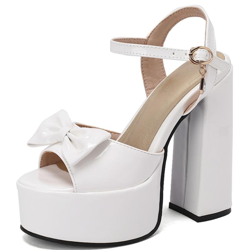 Sexy dámské sandály letní boty platforma 2025 pásky kolem kotníku modré červené vysoké podpatky žabky dámské společenské taneční boty velká velikost