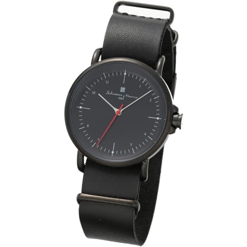 

Salvatore Marra Stainless Steel Quartz Watch SM22104-BKBK Men s