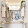 Pack Of 2 Heavy Duty Wall Mounted Hook Brackets with Double Hook Easy to Use for Closet Organization & Space Saving