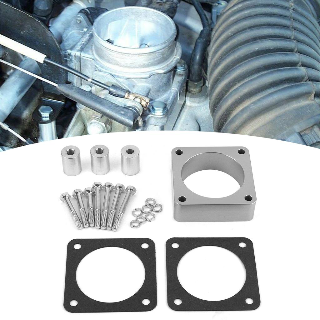 Throttle Body Spacer Kit CNC Aluminum Alloy Fit for Wrangler/Cherokee/Grand Cherokee