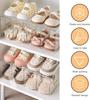 Transparent Acrylic Children's Shoe Rack Four Stackable Baby Shoe Storage Rack 4 Pack