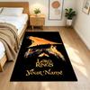 Lord Rings Customized Name Floor Mat Perfect for Dormitory Outdoor Dining Room Decorate Room Antislip Carpet Anime Office Decor