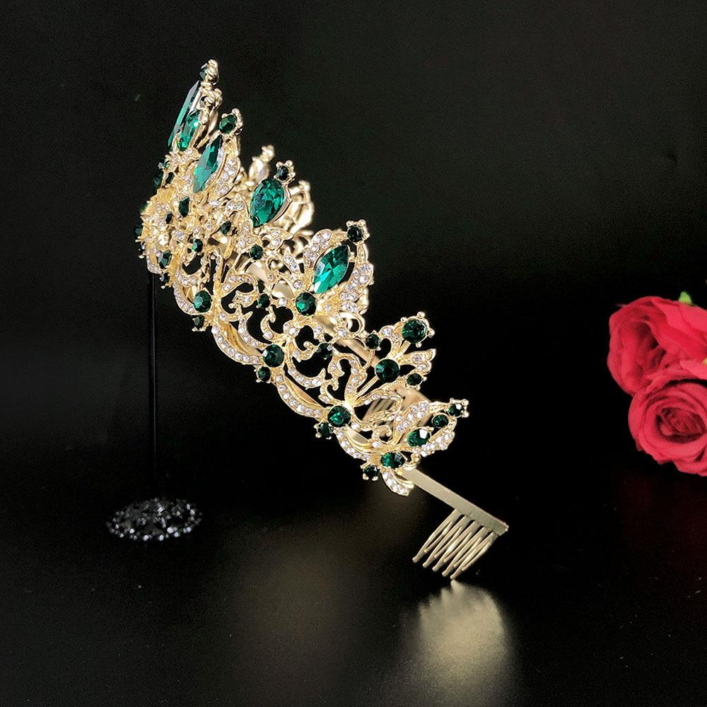 Nouvelle Couronne de Mariage Tiare Grand Luxe Strass Mariage Dîner Bandeau de Mariage Couronne