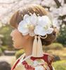 [Made in Japan Hair Ornament Set] For Coming-of-Age Ceremony, Furisode, Wedding, Graduation, Hakama, Pre-wedding Photoshoot  High-Quality Large