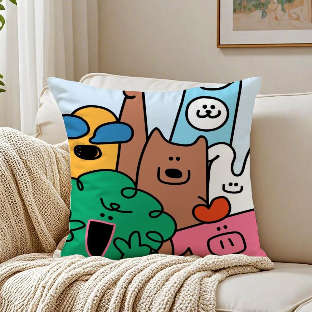 Peek Boo Animals Cushion Cover Pillowcase Antidustmite Living Room Sofa Decor Cushion Room