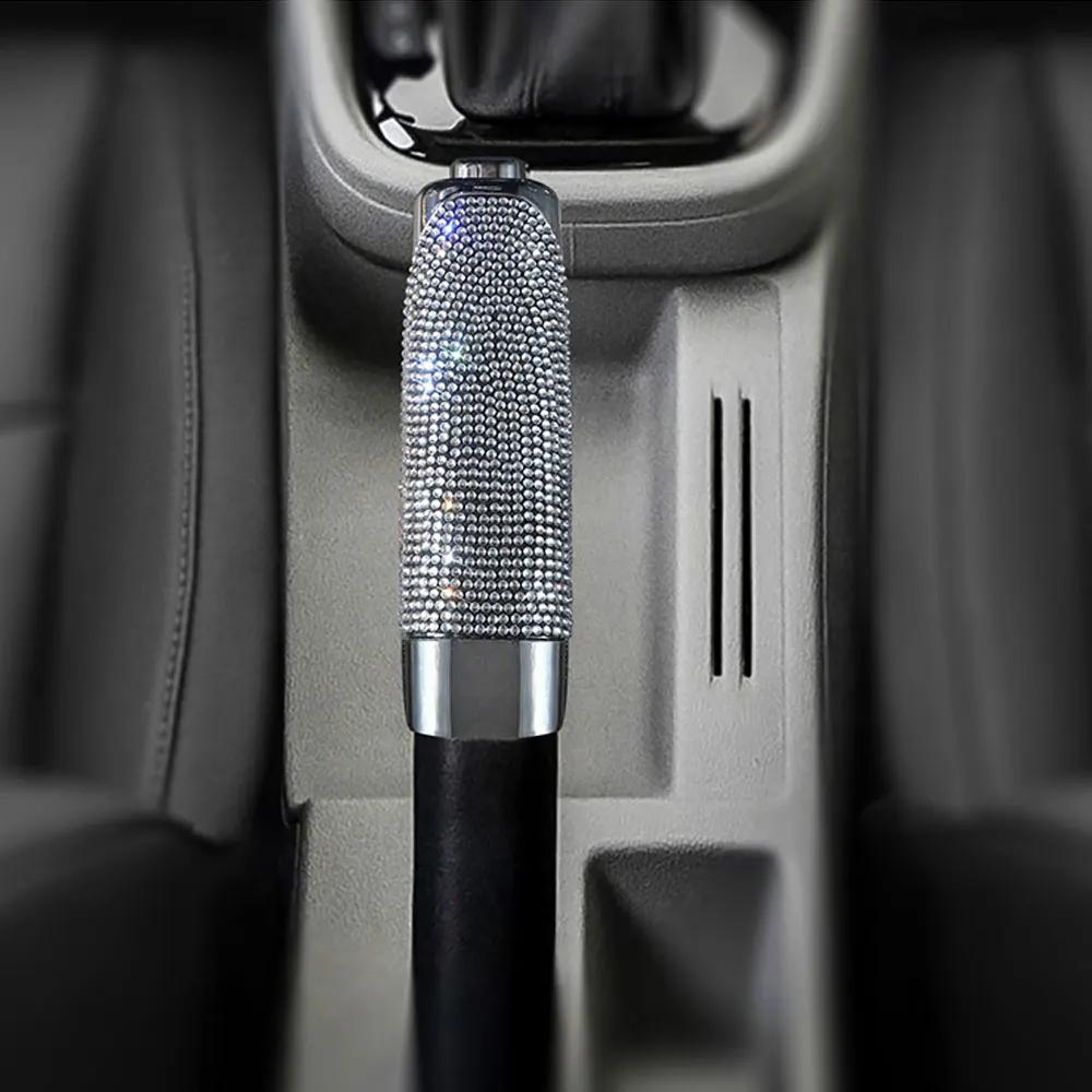 1Pc Luxury Bling Car Gears Handbrake Cover Car Decoration Universal Car Decoration Diamond Assessoires Interior for Women Girls