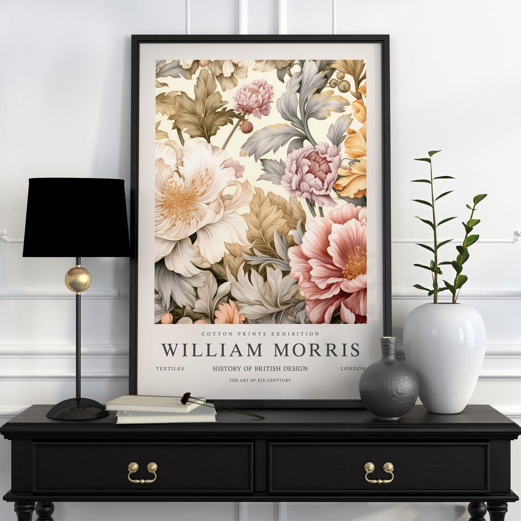 Neutral William Morris Poster Picture Botanical Animals Canvas Prints Vintage Wall Art Decorations for Living Room Exhibition
