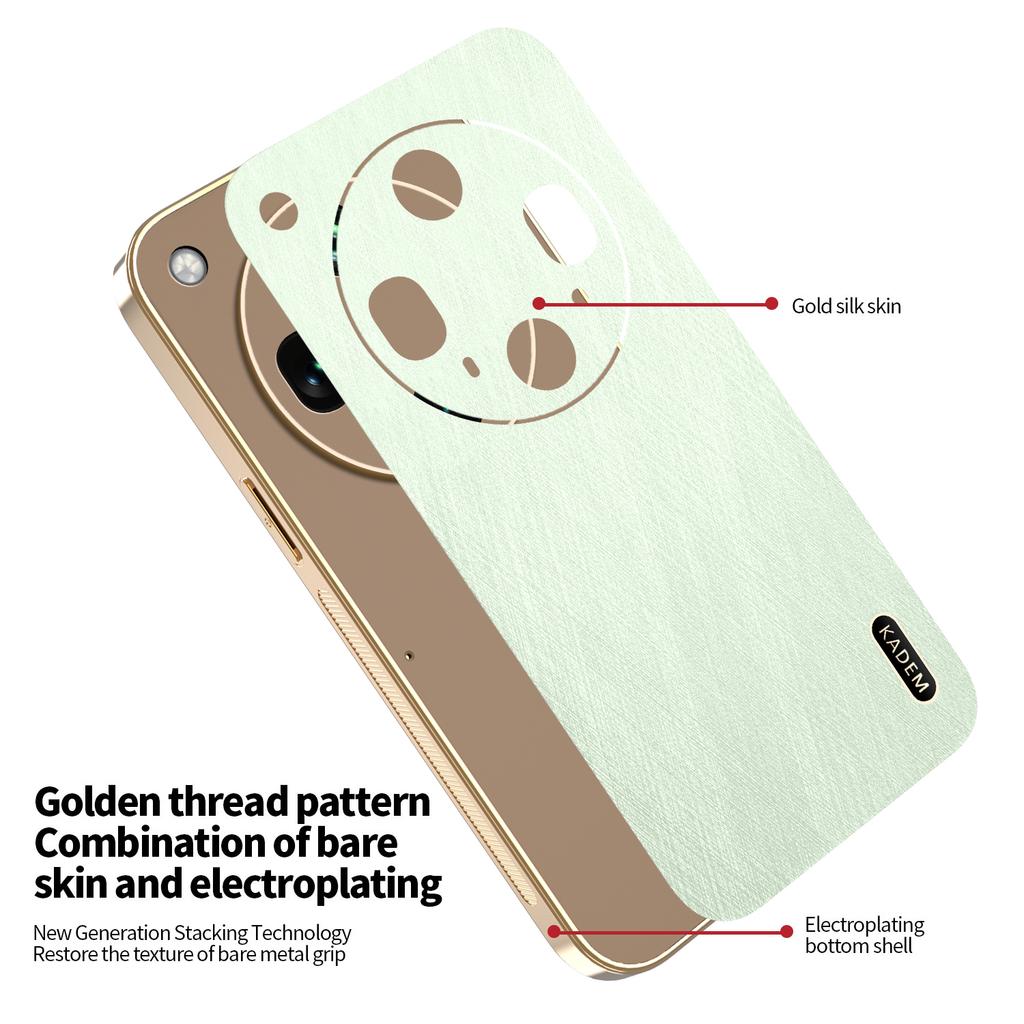 For Oppo Find X8 Ultra Pro X8s X8s+ Phone Case Luxury Brushed Leather Electroplated Bumper Soft TPU Cover