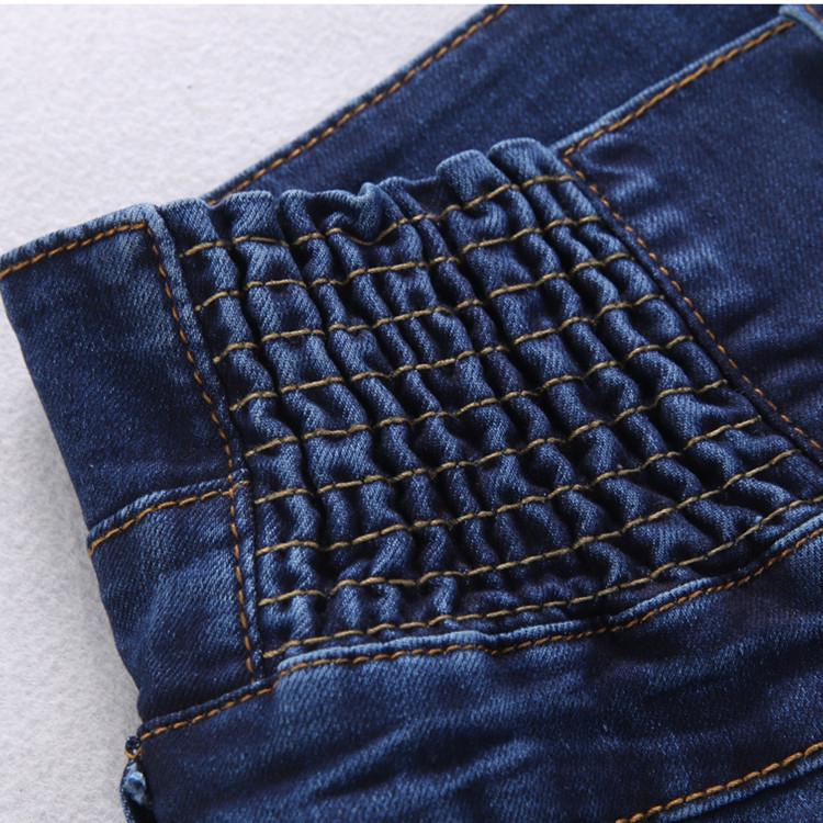 Women's High-Waist Elastic Skinny Jeans - Spring/Autumn/Winter Plus Size Slim Fit