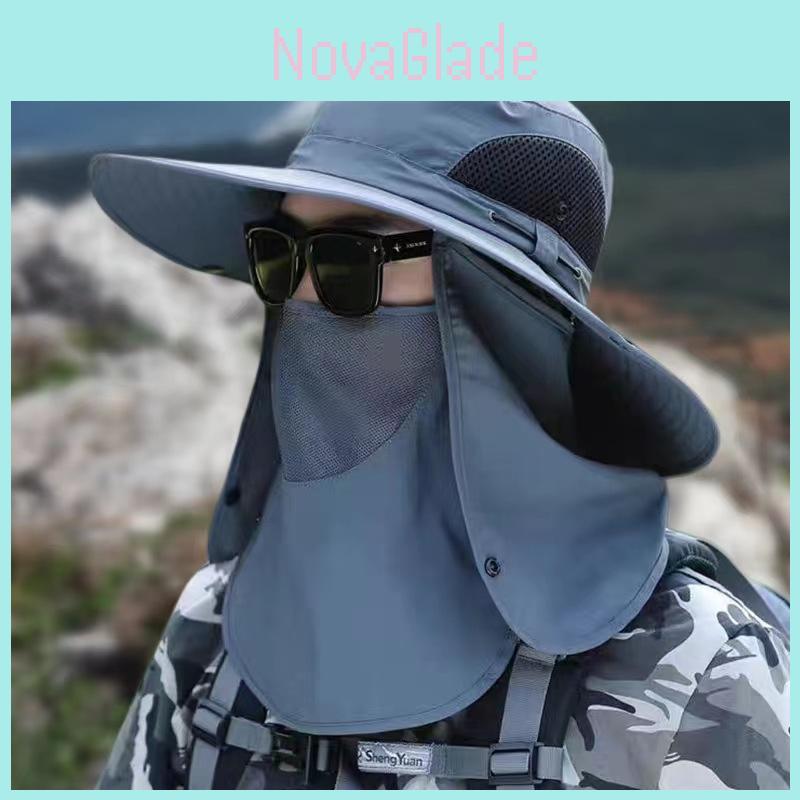 Uv Protection Fishing Hat For Men With Large Brim And Quickdry Breathable Material For Outdoor Sports
