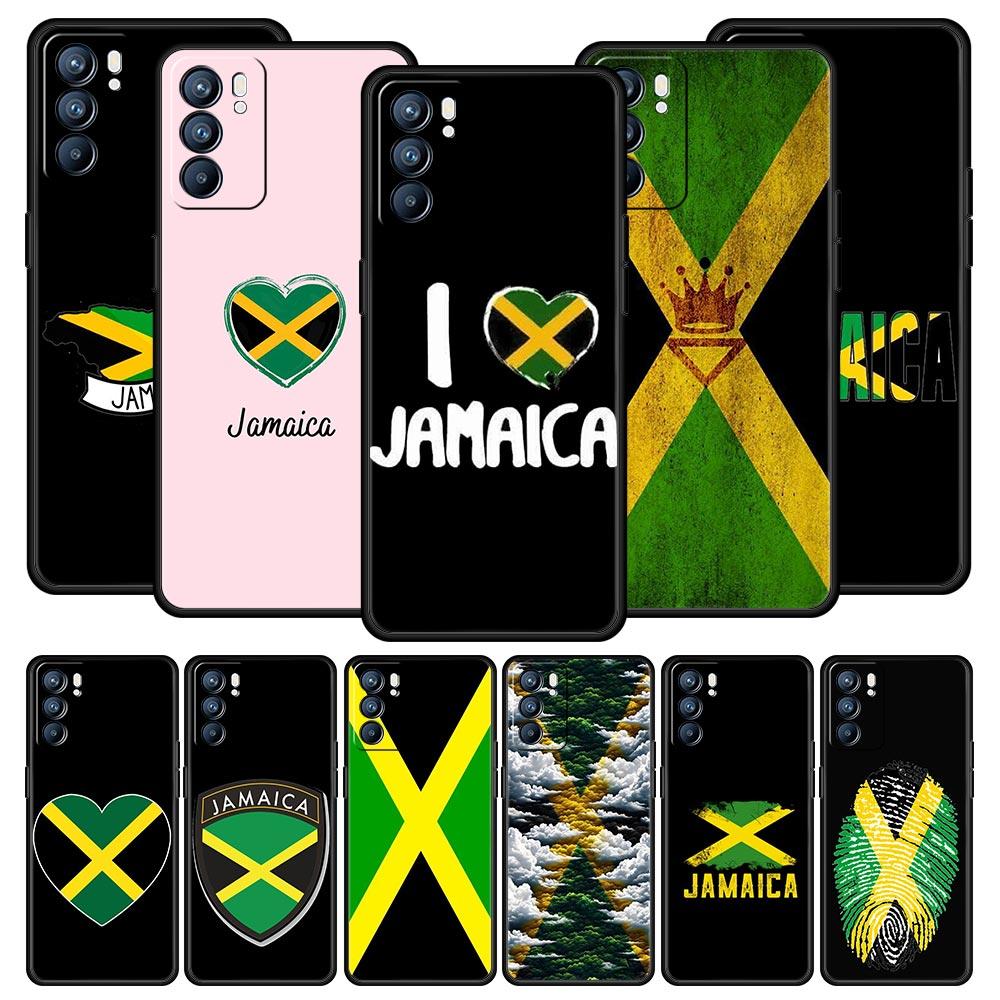 Handyhülle für Oppo Reno13 Reno12 Reno11 F Reno10 Pro A54 A53 A95 A76 A74 A57 A98 A80 A79 5G A78 4G Hülle Jamaika Nationalflagge