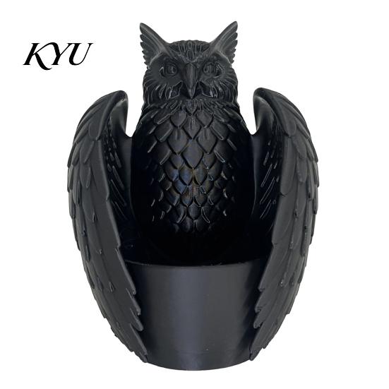 3D Printed Plant Pot Hanging Bat Pot, Owl Planter, Halloween Garden Accessories Gothic Holder for Trailing Vines, Home Porch Balcony Decor Planter