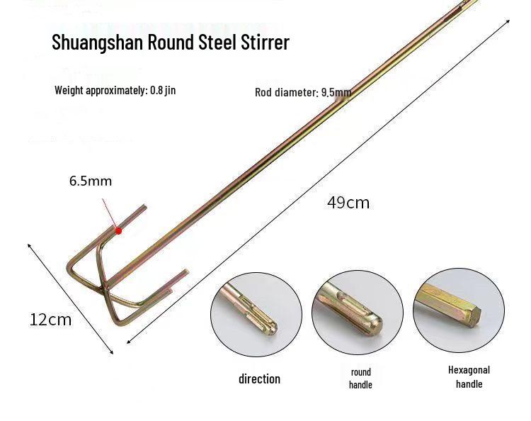 Cement & Ash Electric Mixing Rod with Putty Mixer and Thick Water Drill Bit