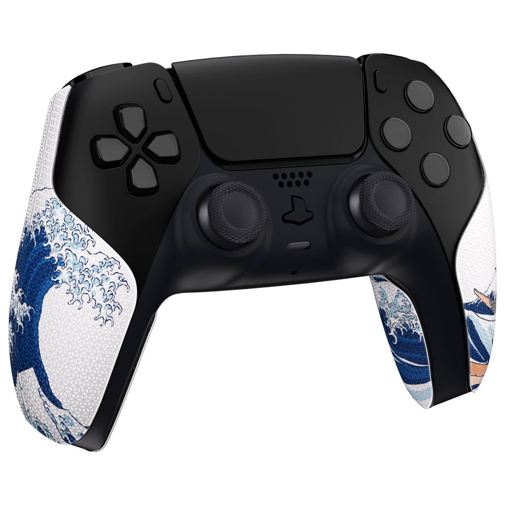 Těsnění rukojeti kompatibilní s PlayVital PS5, rozdělený design, měkká šestihranná diamantová textura, absorbující pot, chránič rukojeti pro PS5, skvělý vzor