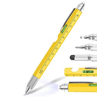 Capacitive Tool Pen 6 In 1 Sturdy Constant Ink Scale Design Stationery Wear