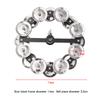 Drum Cymbals Hi Hat Tambourine Steel Bells with Row Jingles Portable Percussion Instrument Bright Sound Instrument