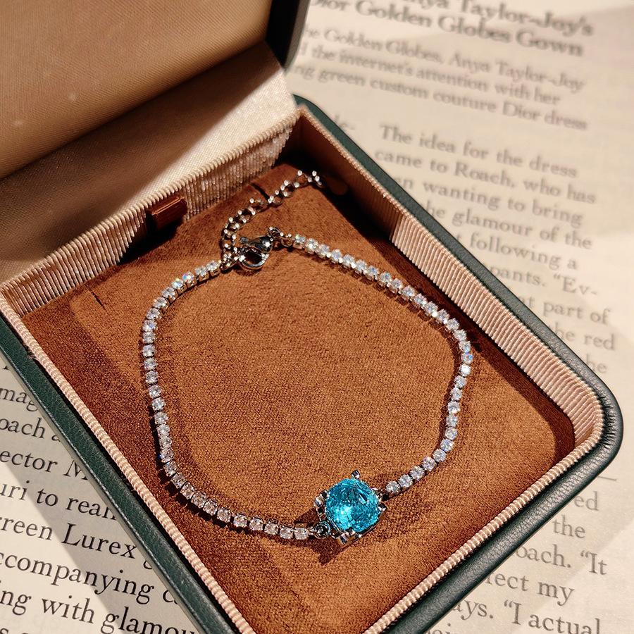 Classic Bull Head Star Anise Rose Cut Paraiba Pendant Necklace Colorful Diamond Stud Earrings Pink Diamond Ring Sea Blue Bracelet