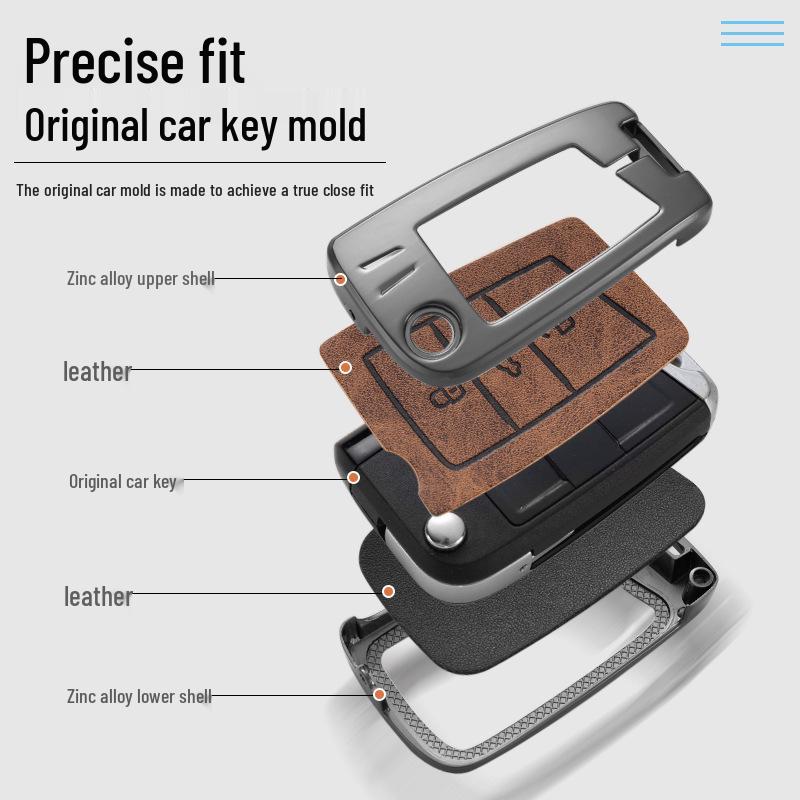 Ochranný obal na klíč pro modely Volkswagen: Lavida, T-Cross, Lingdu, Tayron, Sagitar, Tiguan, Polo, Golf 7/8.