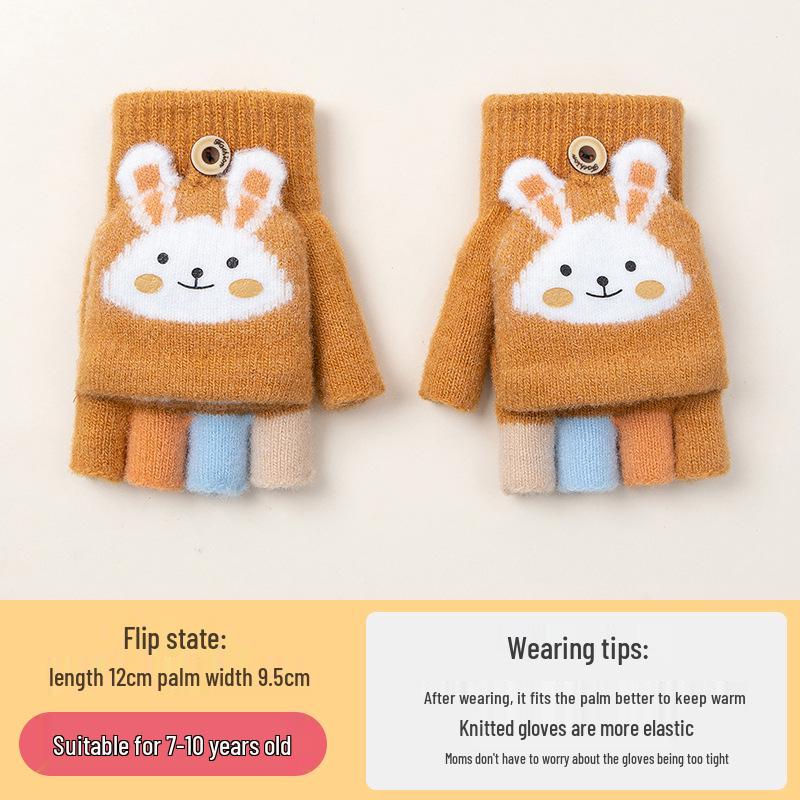 Gemütliche Cartoon-Krokodil-Fäustlinge für Kinder