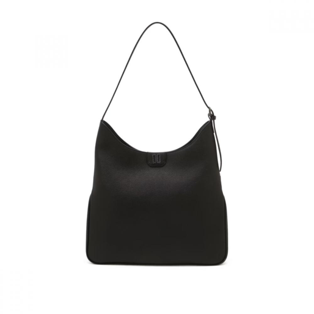 Daks Black Dd Logo Leather Shoulder Bag Dcba6f342bk
