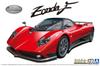 Aoshima Bunka Kyozai (AOSHIMA) 1/24 The Supercar Series No. 19 '05 Pagani Zonda F Plastic Model Kit (Molded Color)