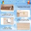 Wooden Bird Breeding Box S/M/L, Clear Acrylic Back, Easy Cleaning. For Parrots & Budgies. Perfect Gift for Bird Lovers!