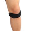Compression Patella Strap NOn Slip Adjustable Knee Support Brace Pads (Black)