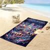 Name Custom Music Print Beach Towel, Large Soft Quick Dry Towel for Beach Camping Swimming