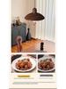Walnut Finish Pendant Light - Wabi-Sabi Style for Restaurants, Bars, and Homes