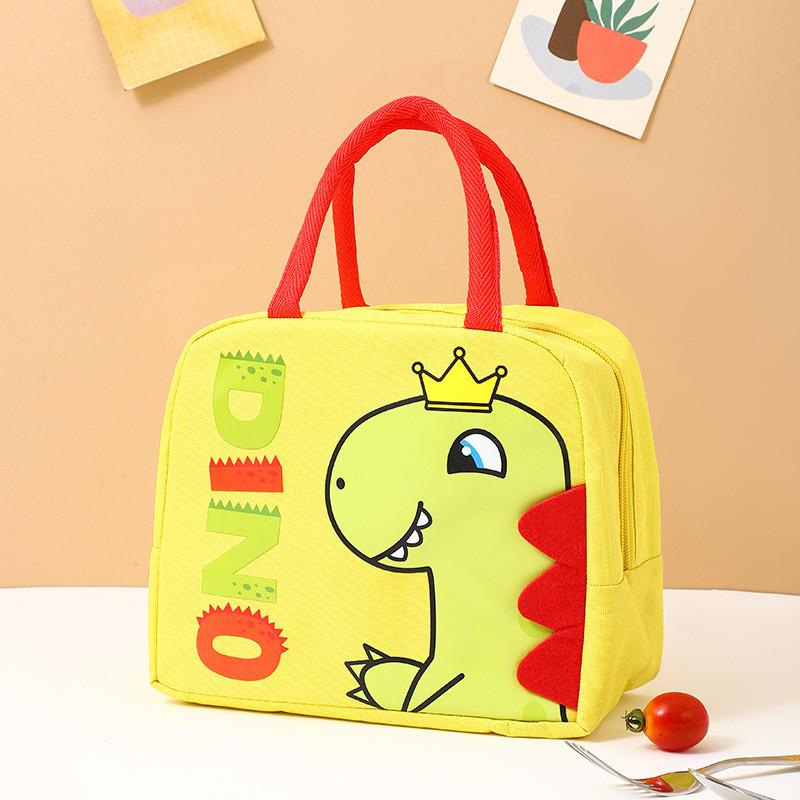 Lunch Bag Cartoon Oxford Cloth Aluminum Foil Insulated Bento Bag For School