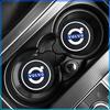 Auto Logo Car Waterproof Pads Water Cup Slot Anti-Skid Pads Parts For Volvo XC60 XC90 S60 S80 S40 V40 V60 V70 V50 XC70