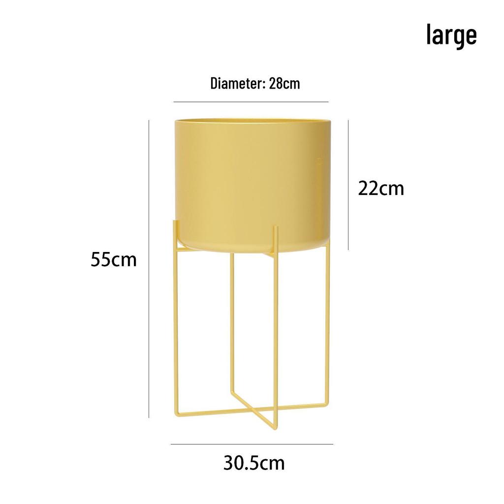 Nordic Style Wrought Iron Flower Stand - Creative Indoor Metal Storage Rack for Living Room Decor and Ornaments