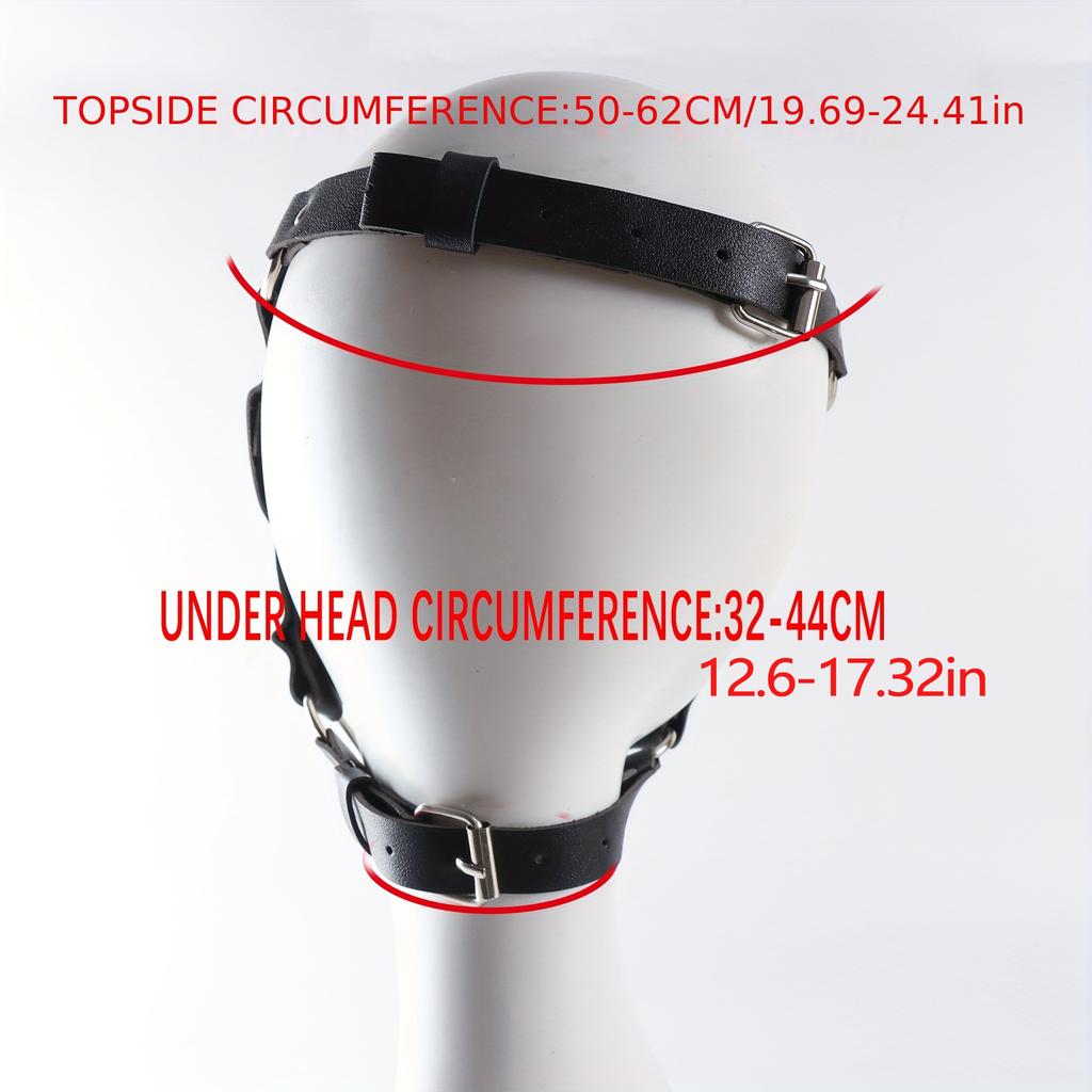 Spiked Gothic Punk Mask PU Leather Half Face Hollow Mask Cosplay Animal Halloween Adult Game Masquerade Party