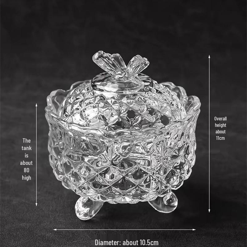 White Crystal Purification Bowl: Demagnetization Stone, Amulet Salt Container, Gem Glass.