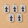 10pcs 24*11mm Crystal Rhinestone Cross Charms Pendants for Necklace Earrings DIY Handmade Jewelry Making Accessories