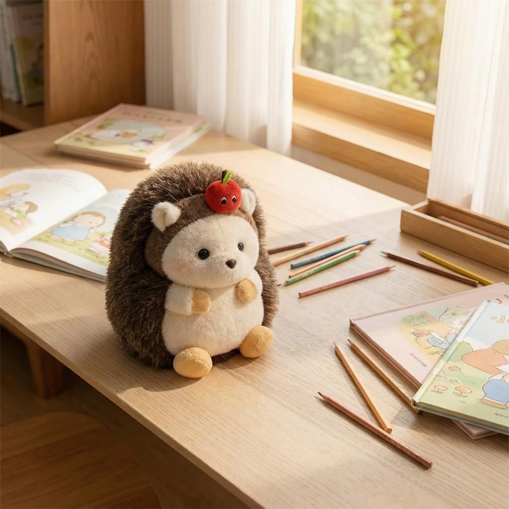 Cartoon Hedgehog Doll Simulation Hedgehog Plush Toy Animal Doll Children's Doll Gift