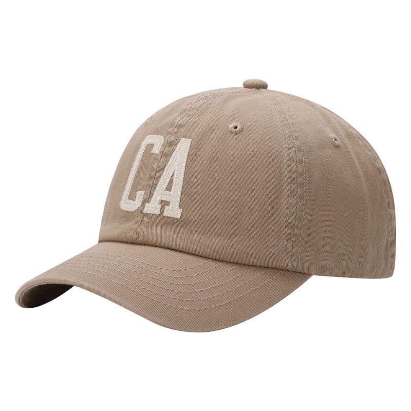 High quality high sense CA letter soft top baseball cap female couple tide show face small cap female summer
