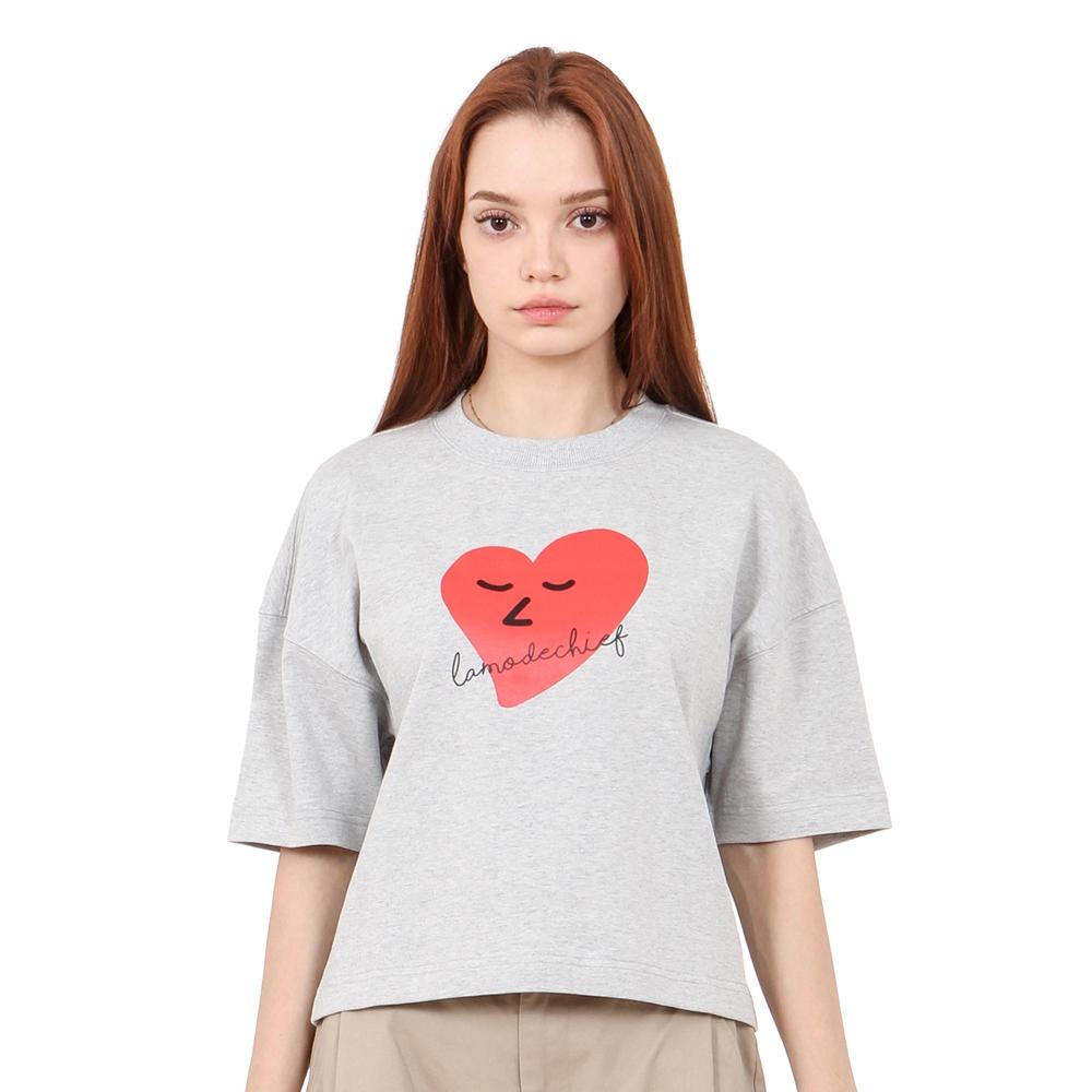 

LAMODECHIEF LAMC HEART CROP SHORT SLEEVE GRAY