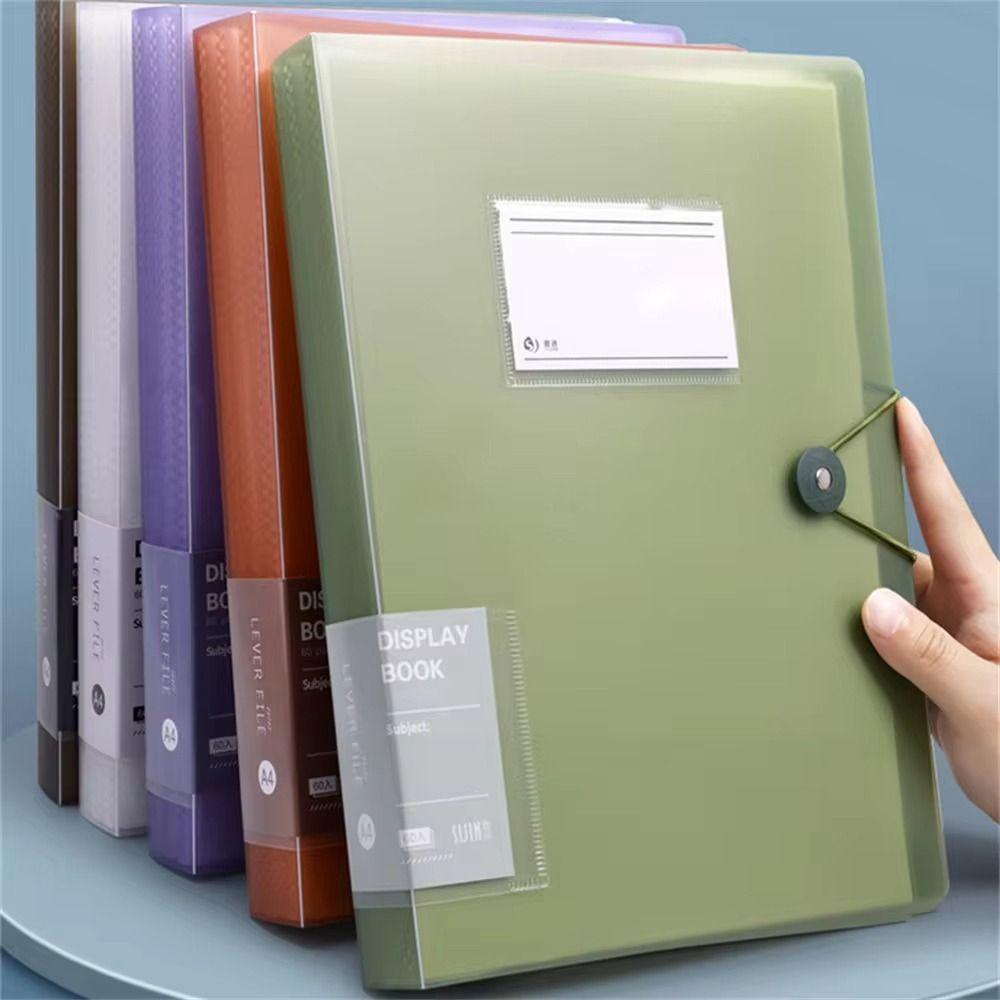 1Pcs Transparent Insert Paper A4 File Folder A4 Document Organizer Bag  for Office School Stationer